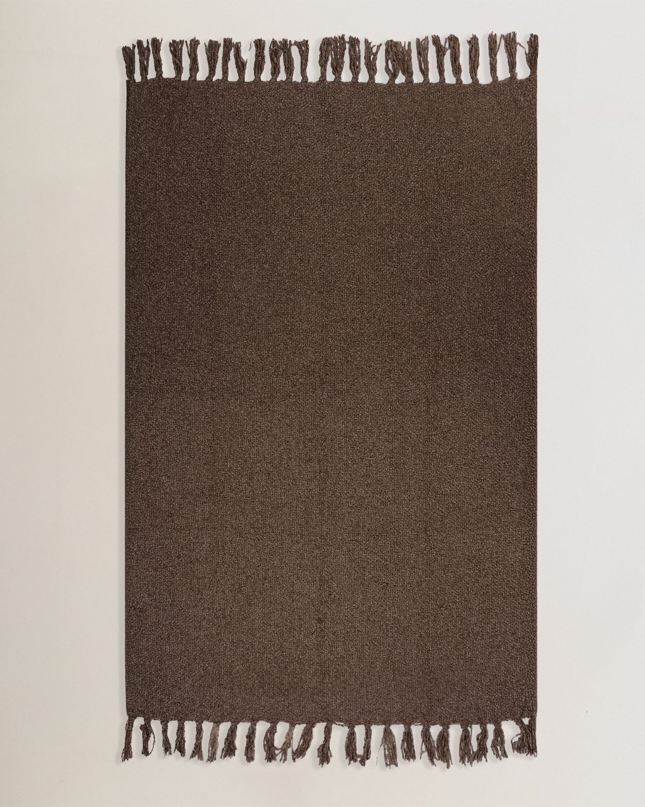 Plaid chenilla marrón