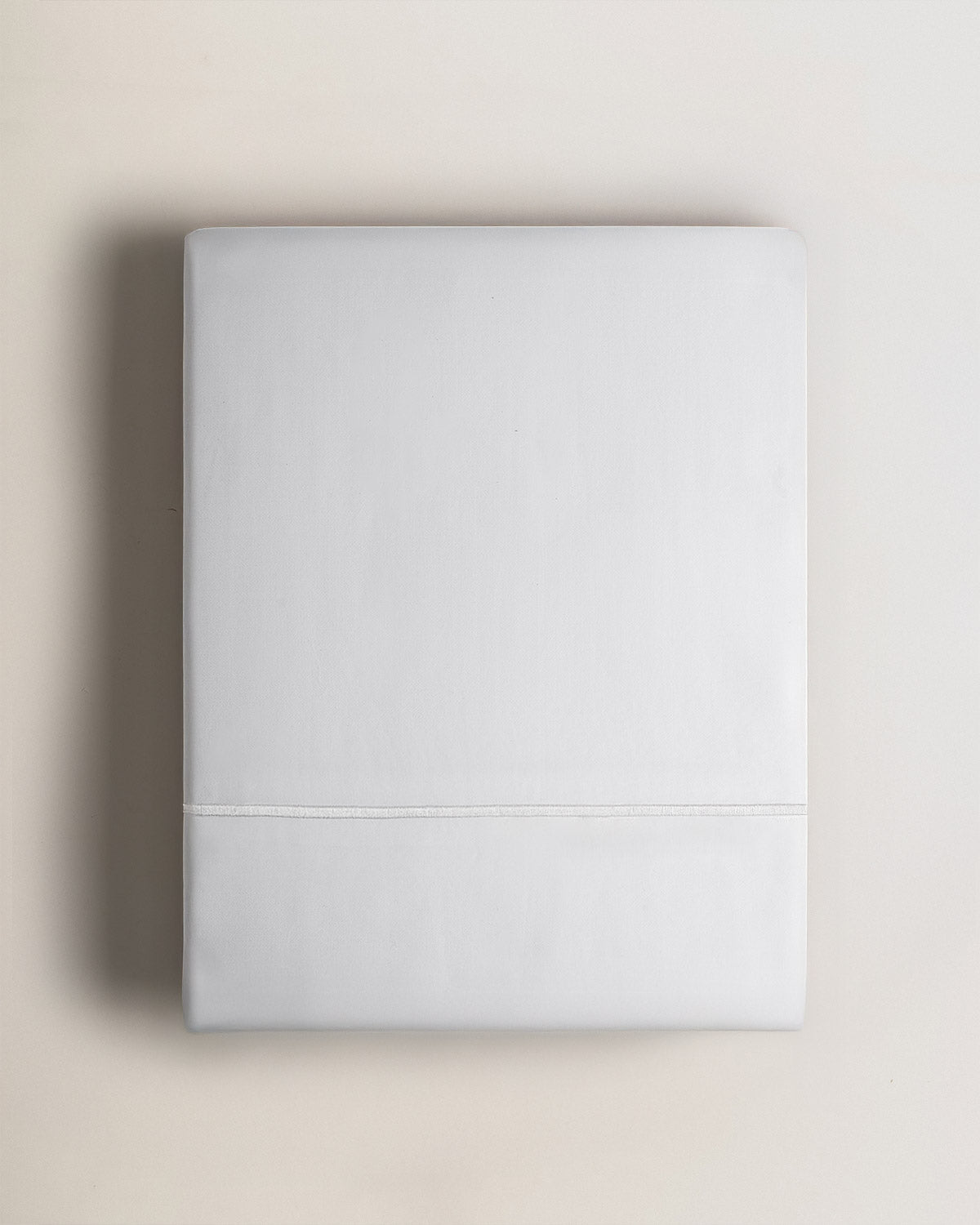 Juego sábanas 100% algodón satén festón blanco (300 hilos)