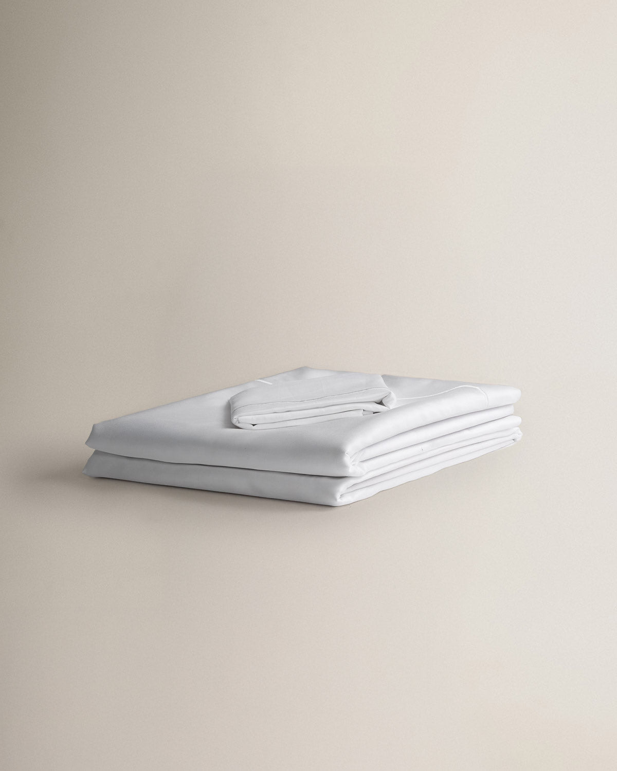 Juego sábanas 100% algodón satén festón blanco (300 hilos)