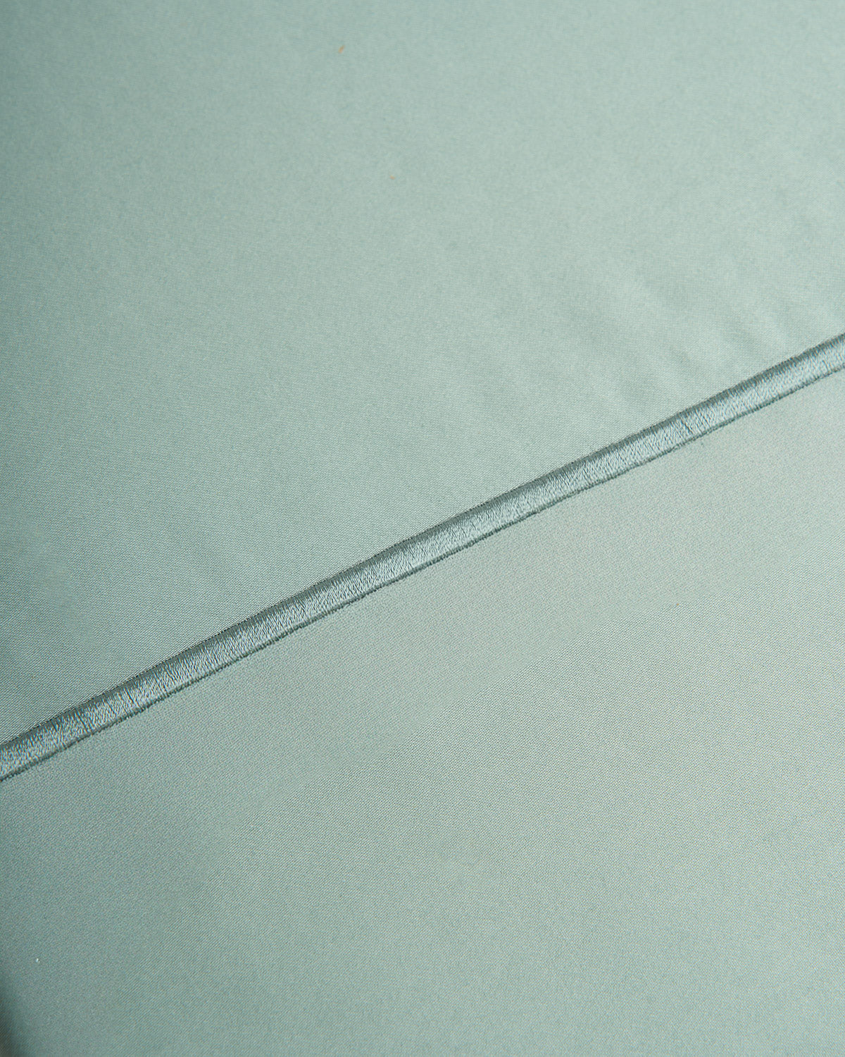 Juego sábanas 100% algodón satén festón verde keike (300 hilos)