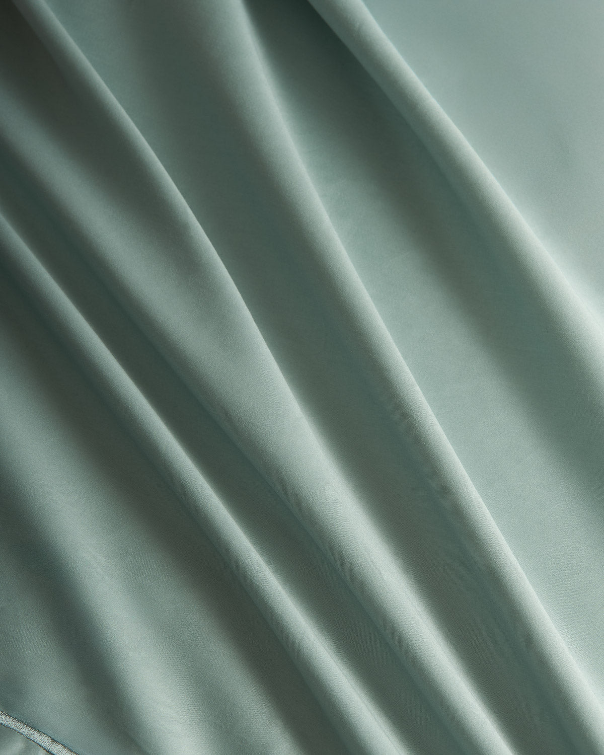 Juego sábanas 100% algodón satén festón verde keike (300 hilos)