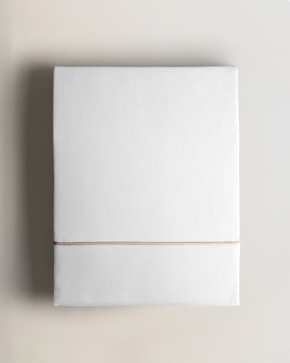 Juego sábanas 100% algodón percal cordoncillo blanco (180 hilos)