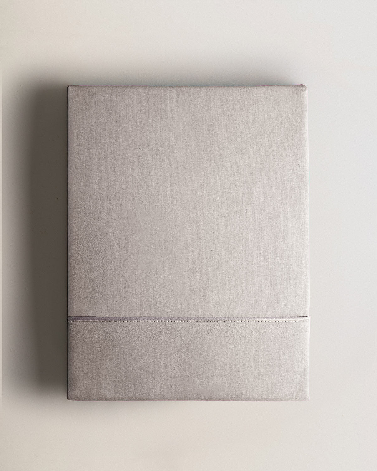 Juego sábanas 100% algodón percal cordoncillo gris claro (180 hilos)