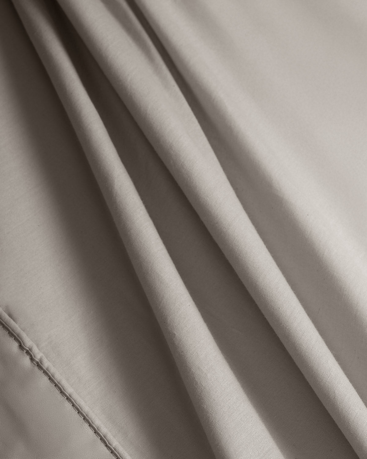 Juego sábanas 100% algodón percal cordoncillo gris claro (180 hilos)