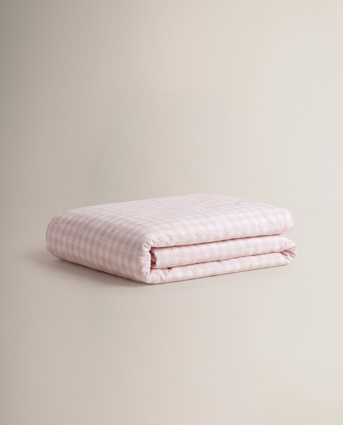 Colcha perforada infantil lazo rosa