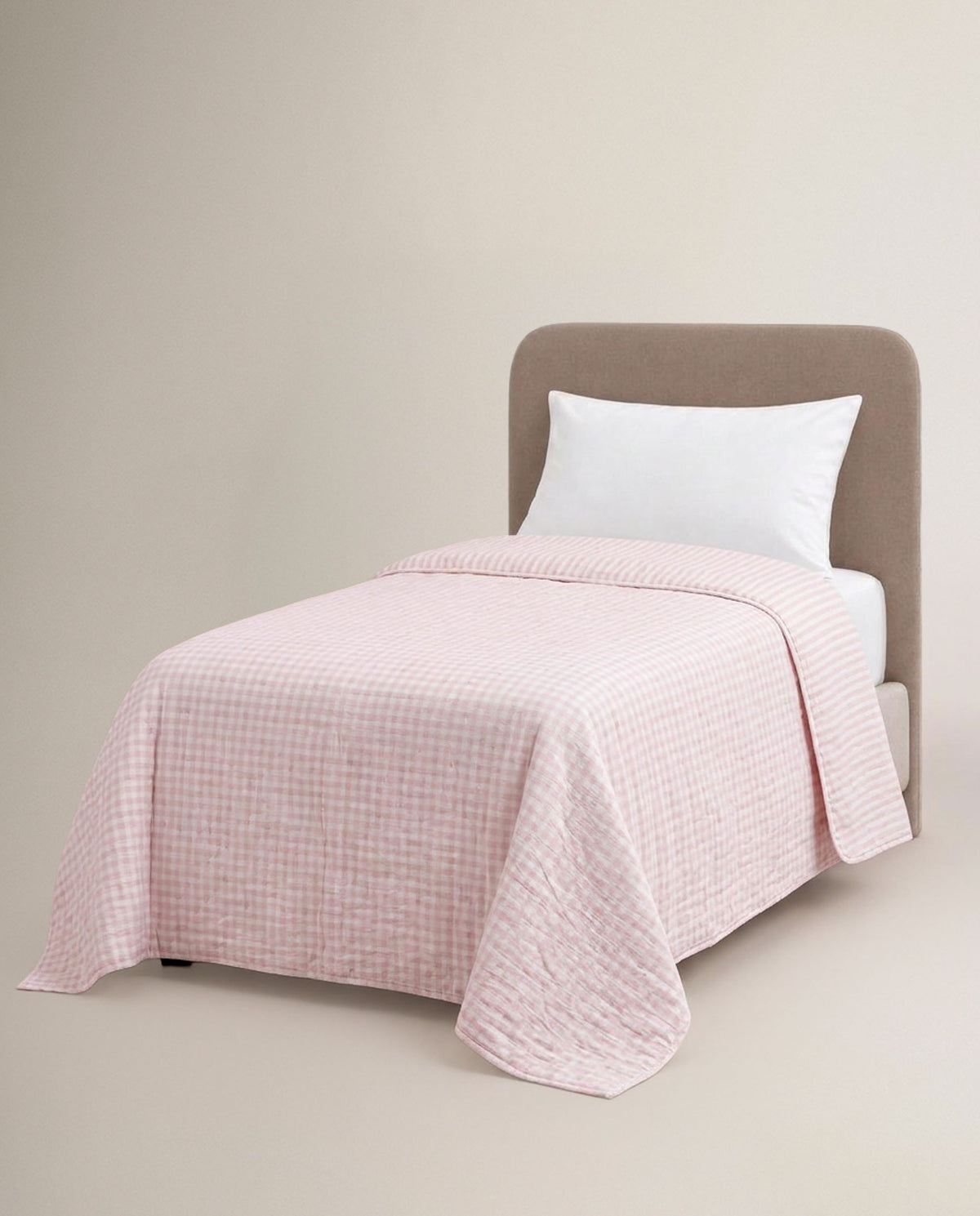 Colcha perforada infantil lazo rosa