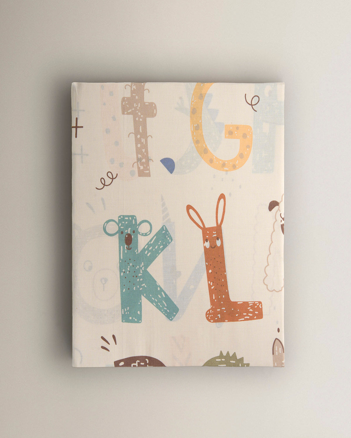 Juego sábanas algodón infantil alphabet beige