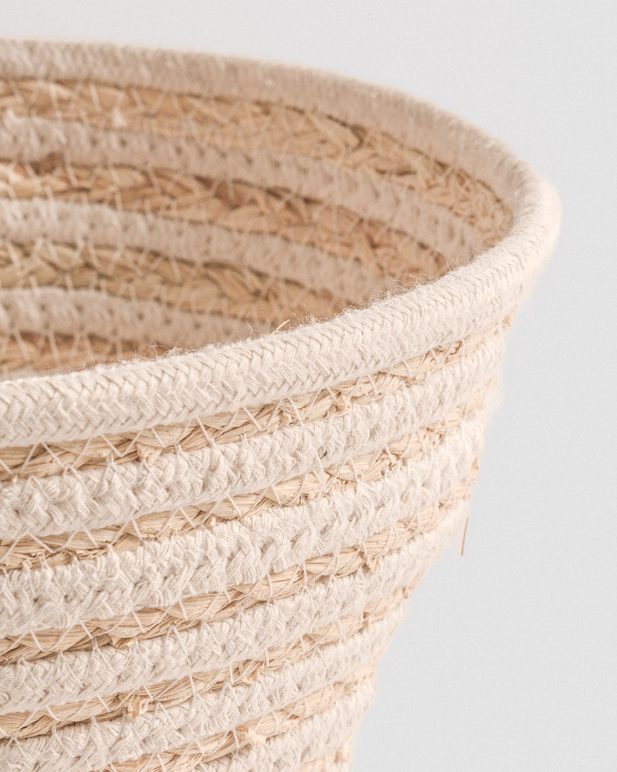 Cesto Redondo Beige/Arena