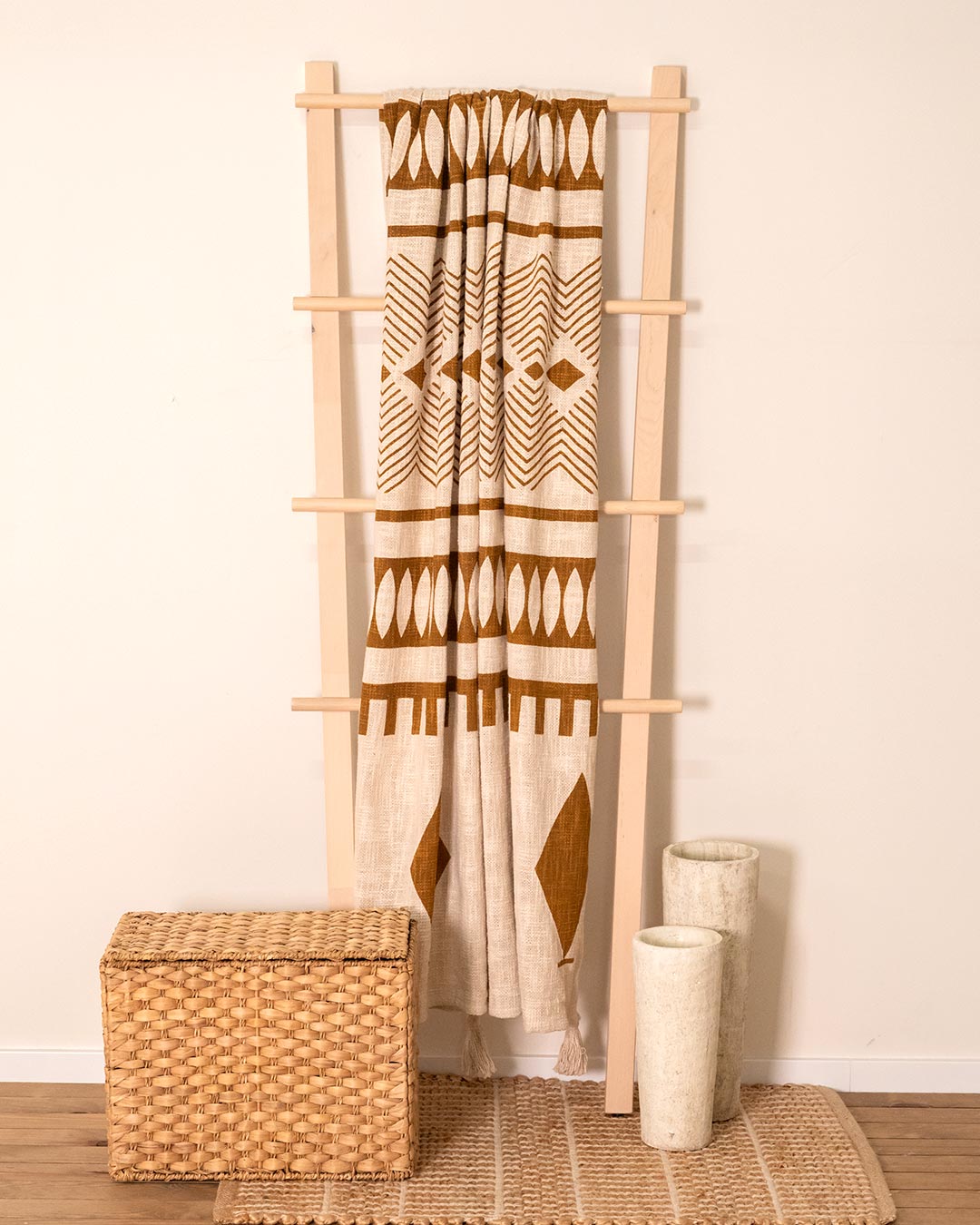 Plaid Algodón Fauno Ocre