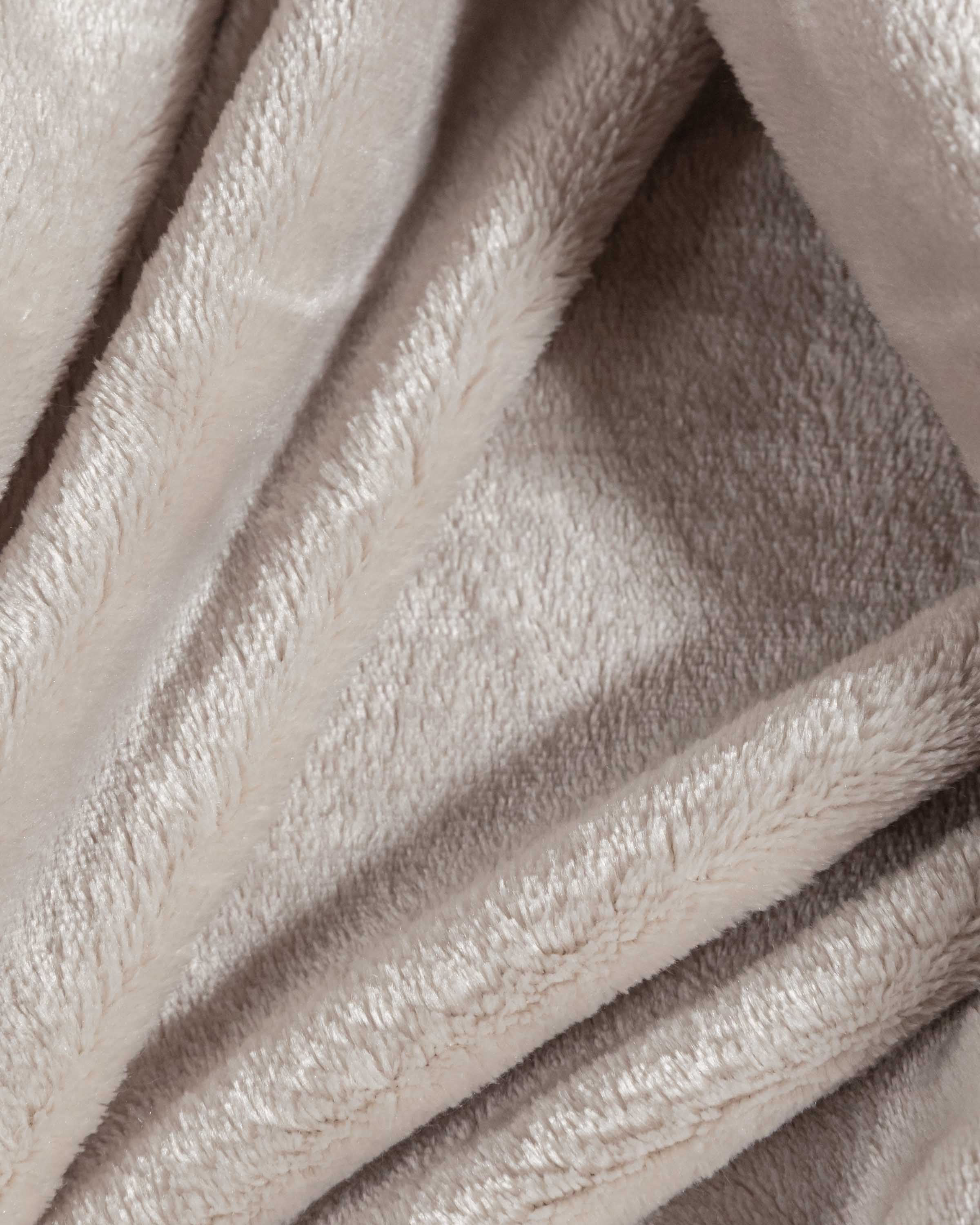 Manta Terciopelo Home Gris Claro