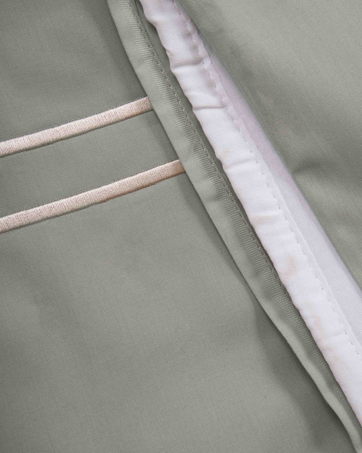 Funda nórdica algodón percal doble festón verde seco