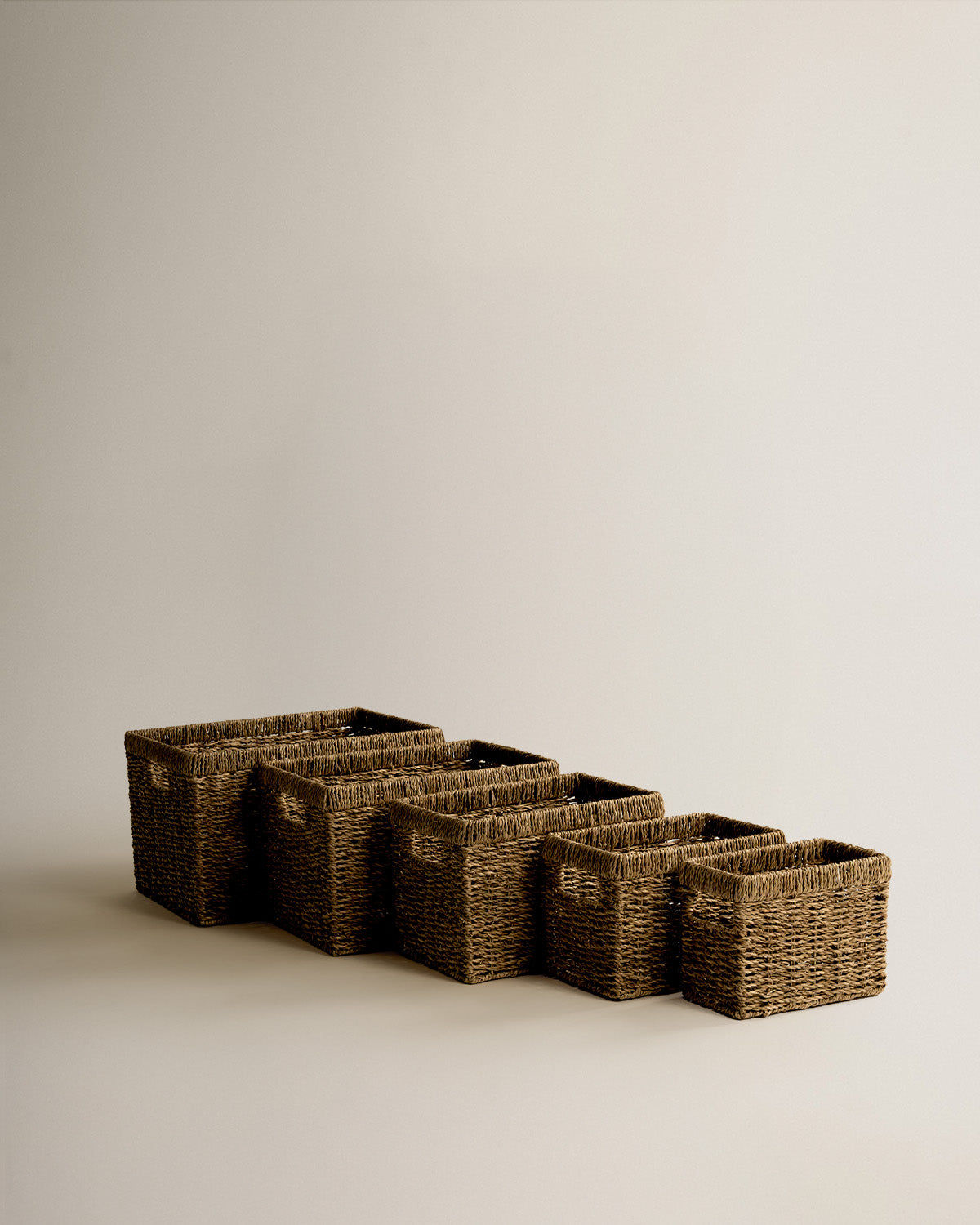 Scatola seagrass con manici naturale