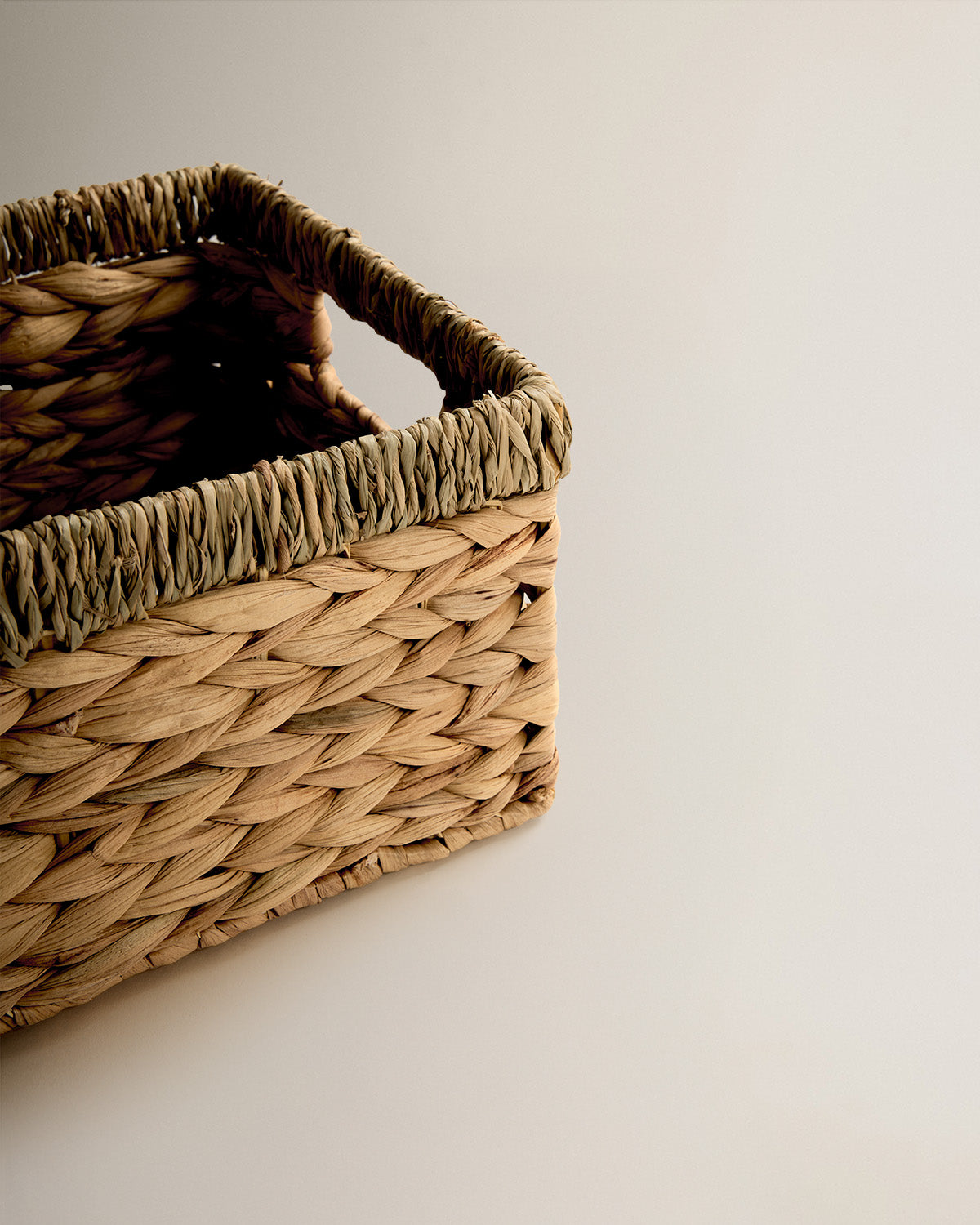 Caja seagrass asa verde seco
