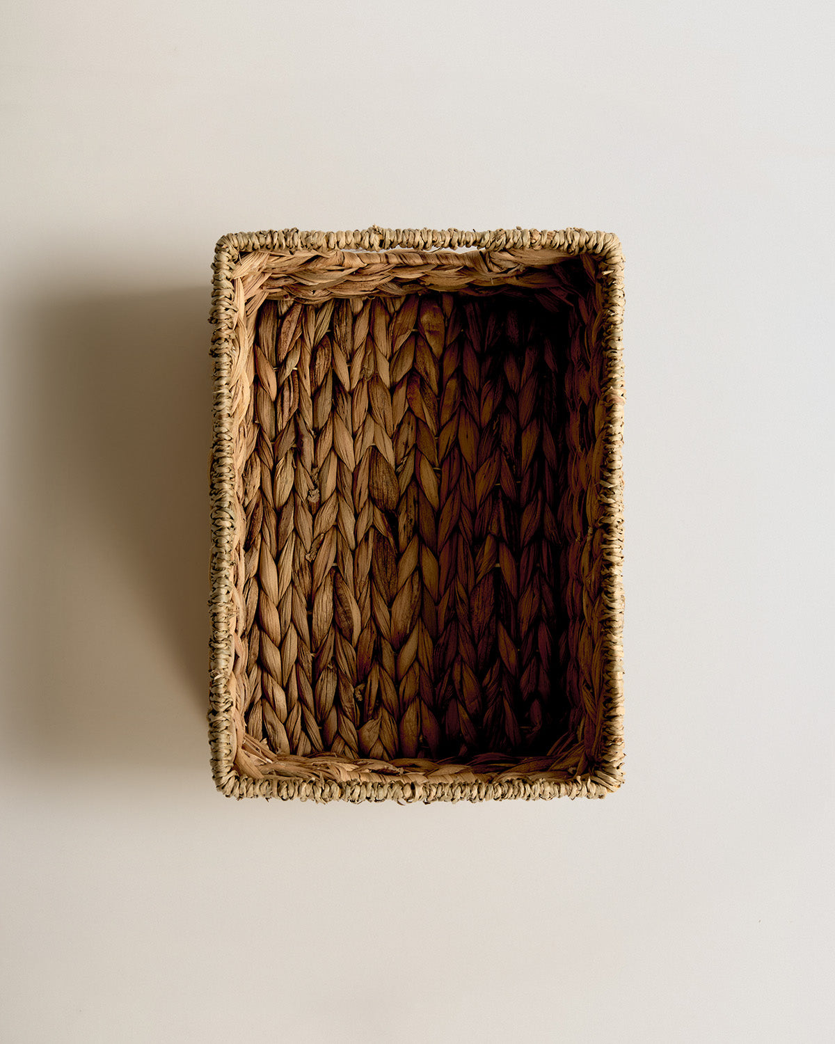 Caja seagrass asa verde seco
