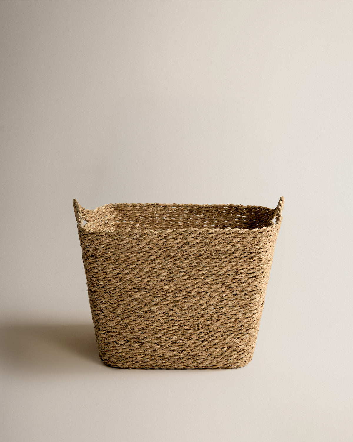 Cesto seagrass cuadrado natural