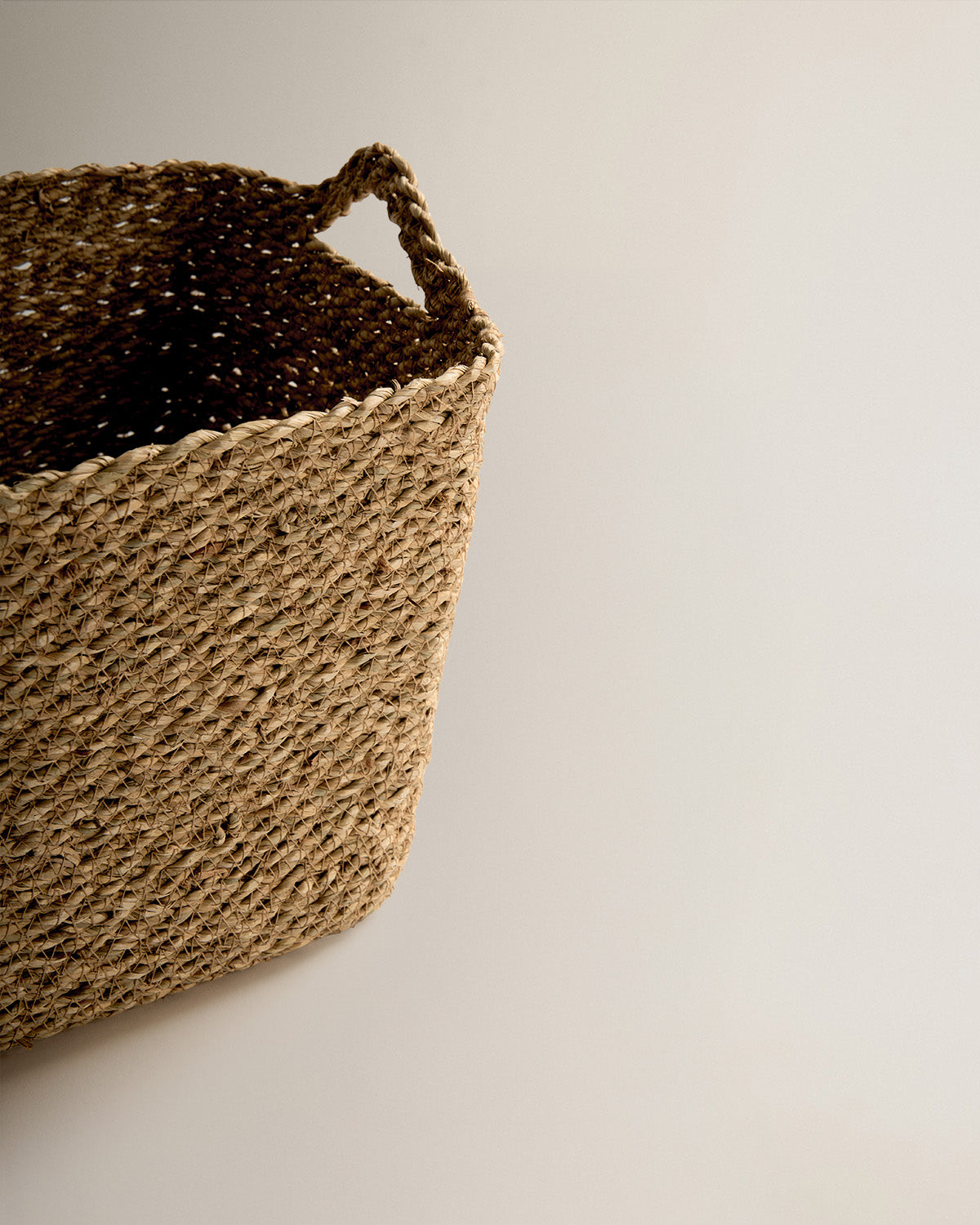 Cesto seagrass cuadrado natural