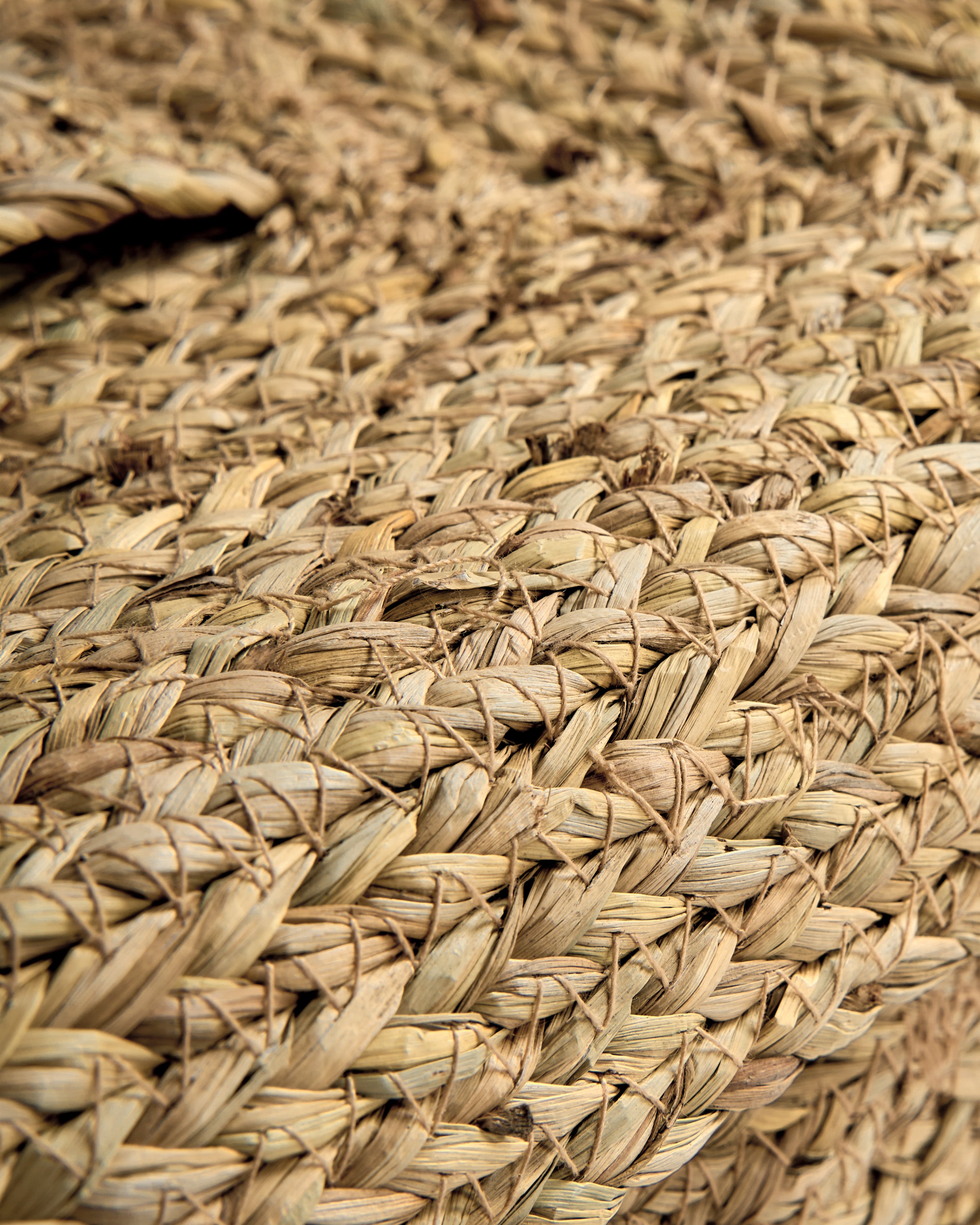 Caja seagrass rectangular tapa natural