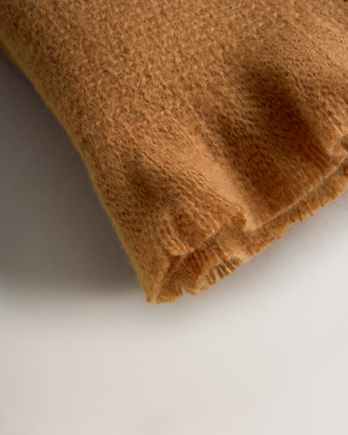 Plaid flecos aterciopelado ocre
