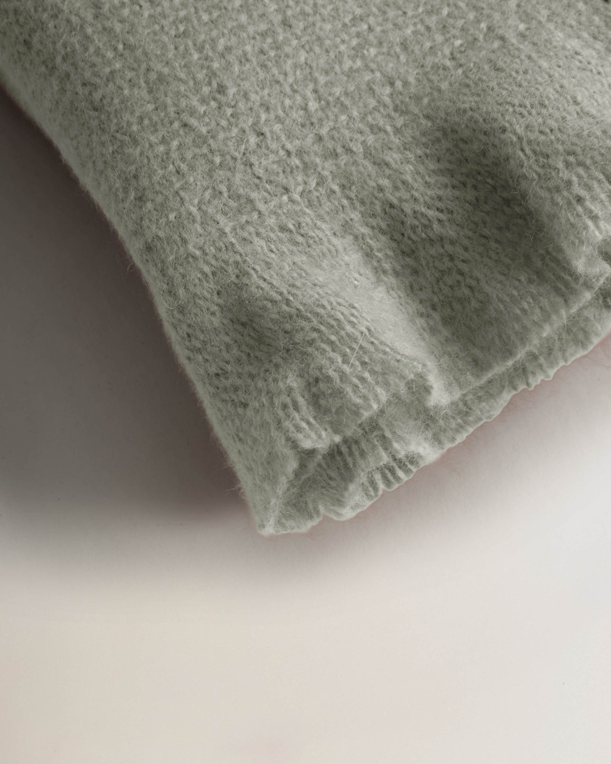 Plaid flecos aterciopelado verde seco