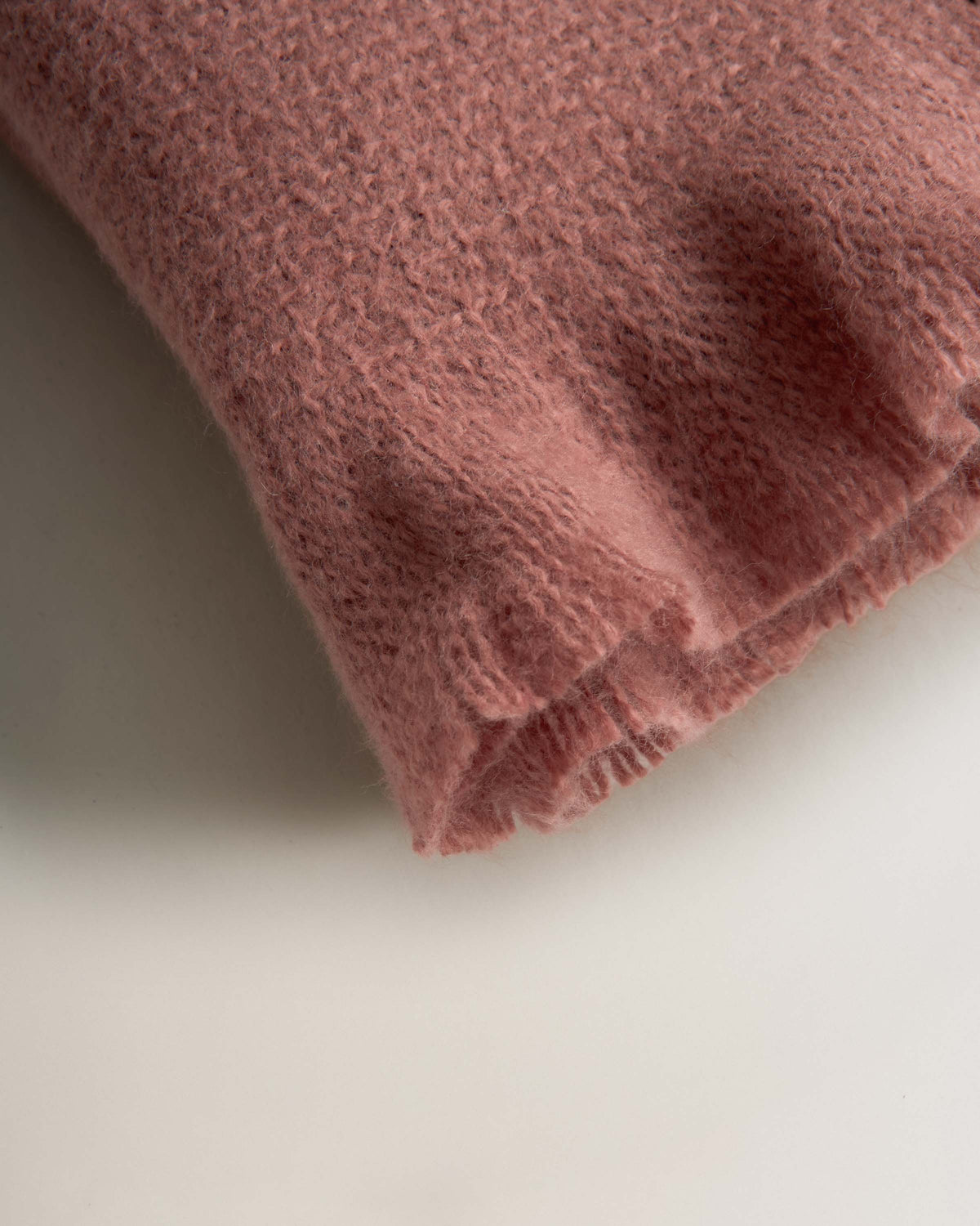 Plaid flecos aterciopelado rosette
