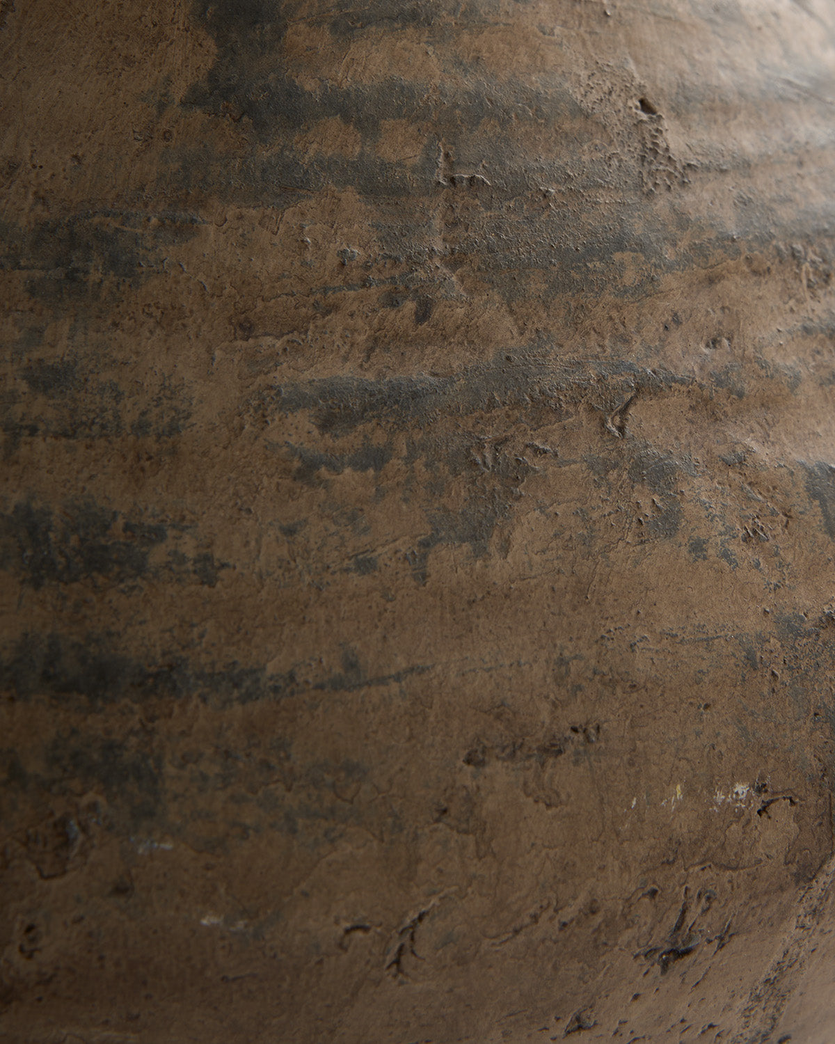 Jarrón cerámica textura marrón