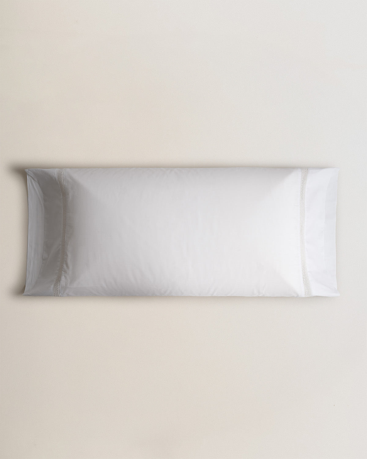 Funda coixí cotó percal entredos blanc