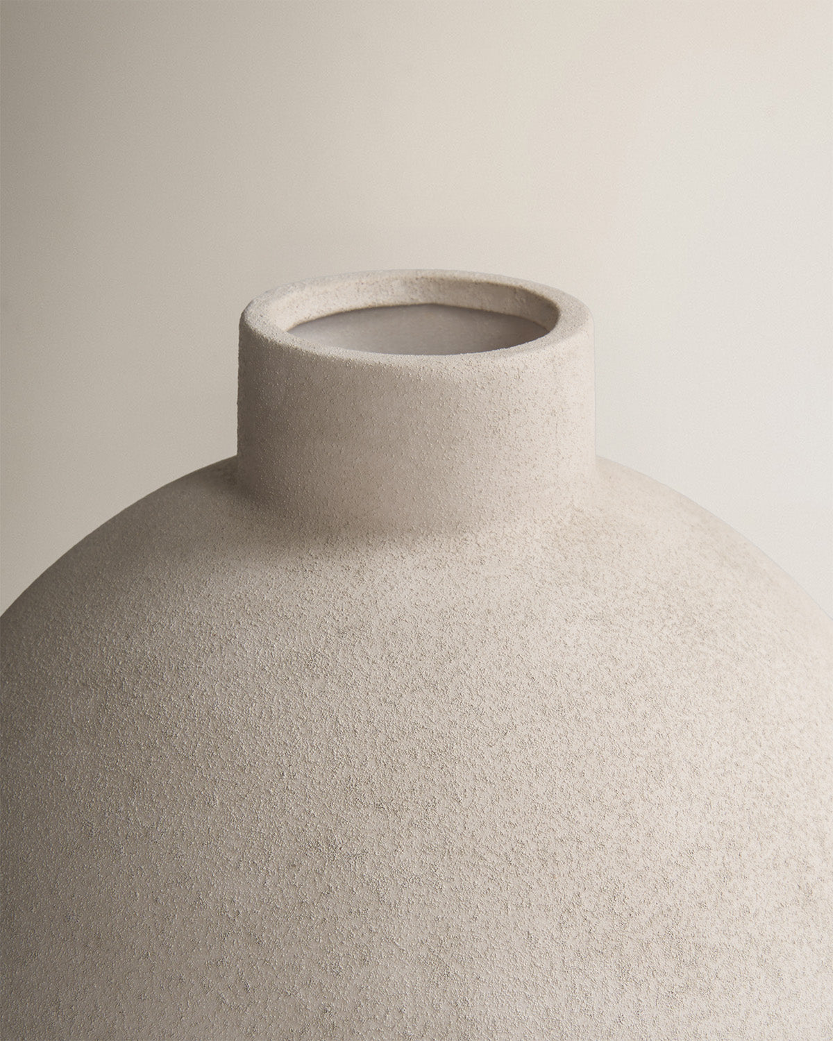 Jarrón terracota marfil natural