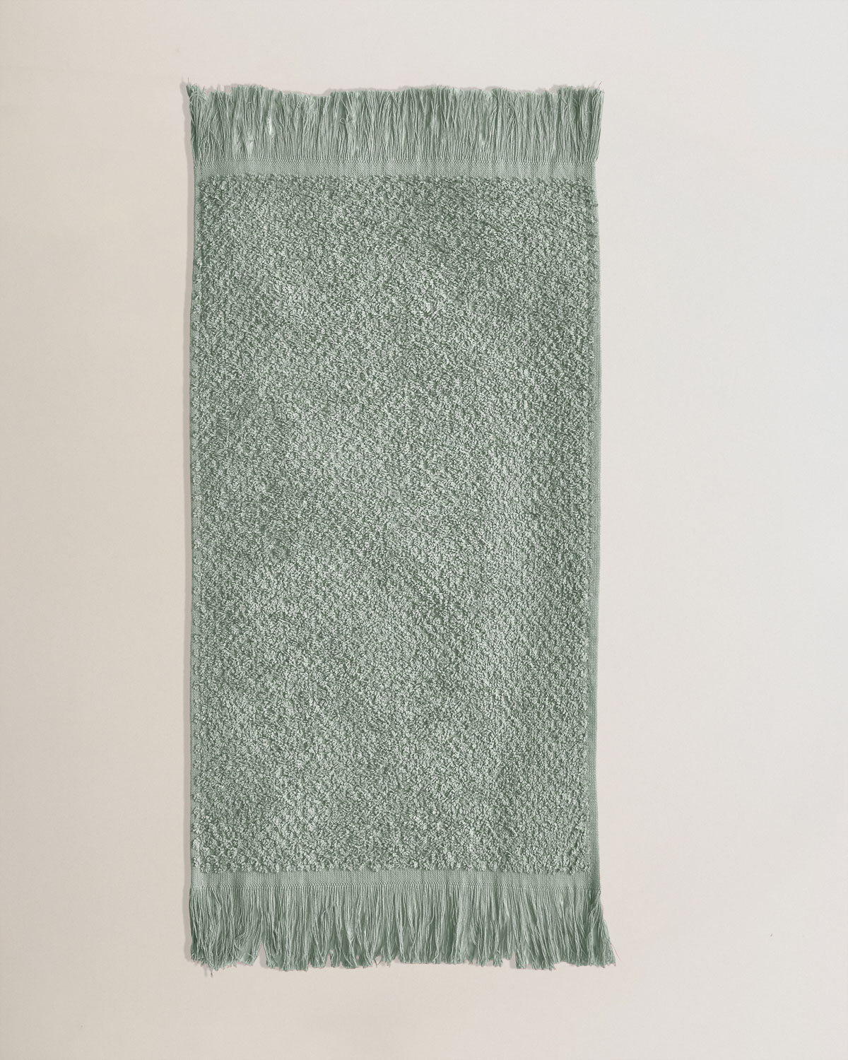 Toalla chenilla flecos verde keike (550 gr/m²)