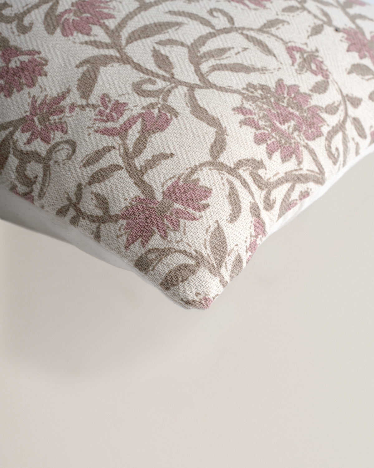 Floral Rosette Cotton Cushion