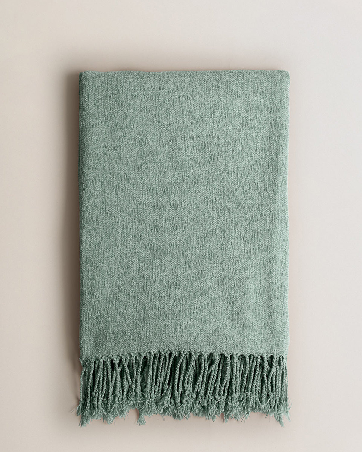 Plaid chenilla verde keike