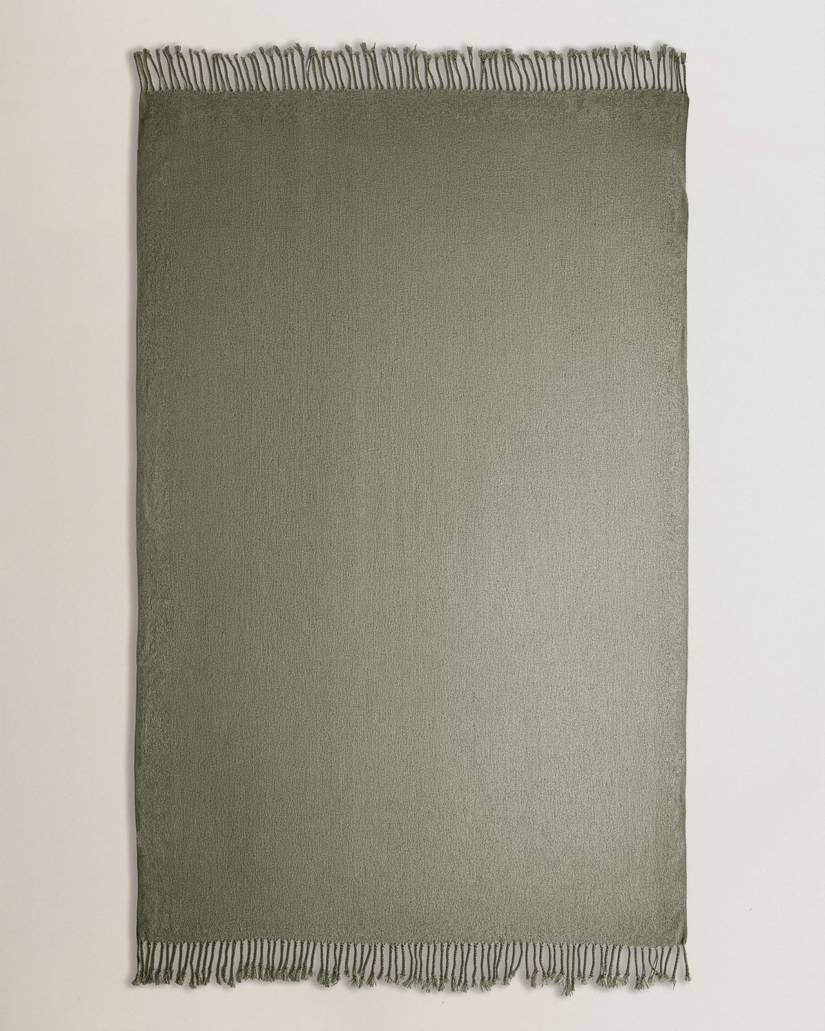 Plaid Chenilla Verde Seco