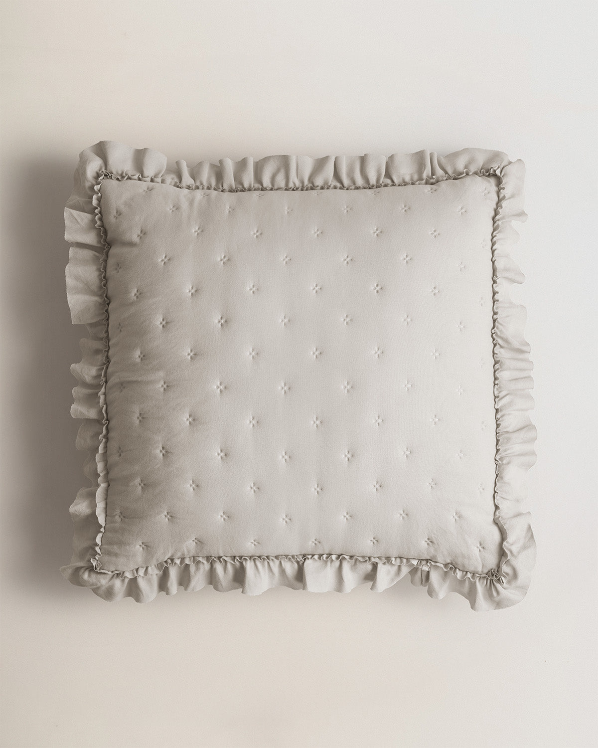 Cuscino traforato semplice grigio chiaro
