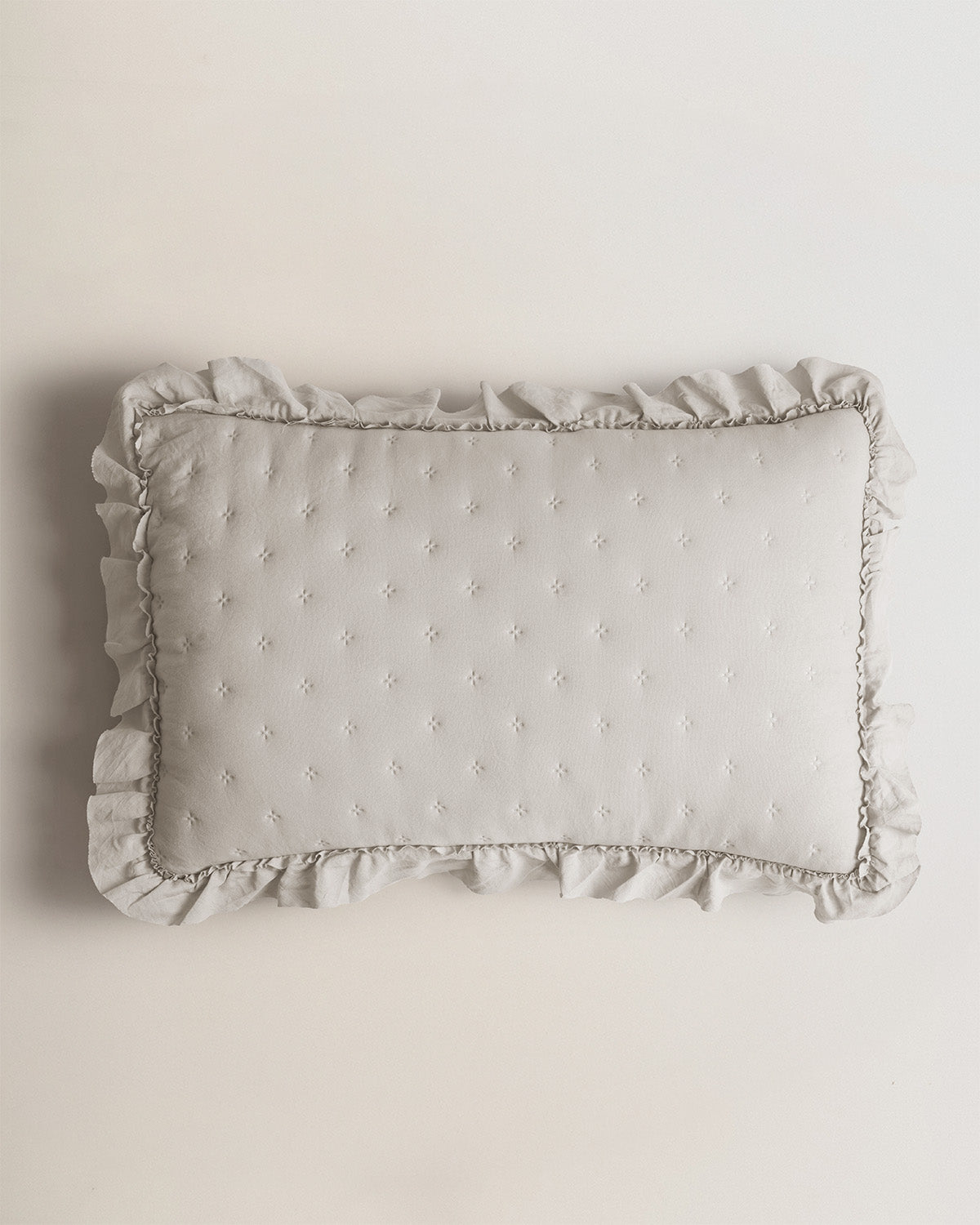 Cuscino traforato semplice grigio chiaro