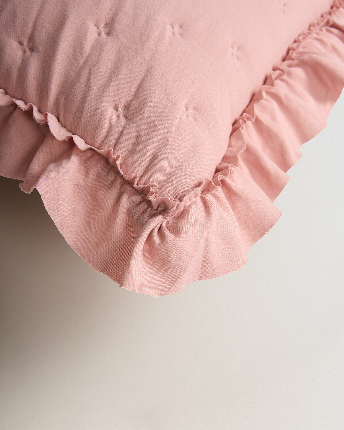 Cuscino perforato rosa semplice Keike
