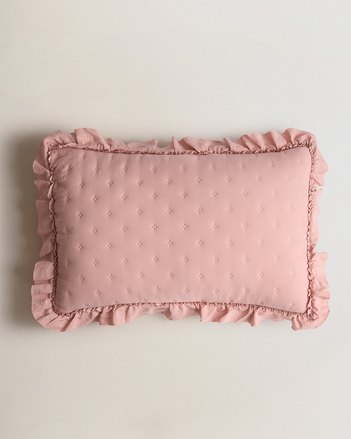 Cuscino perforato rosa semplice Keike