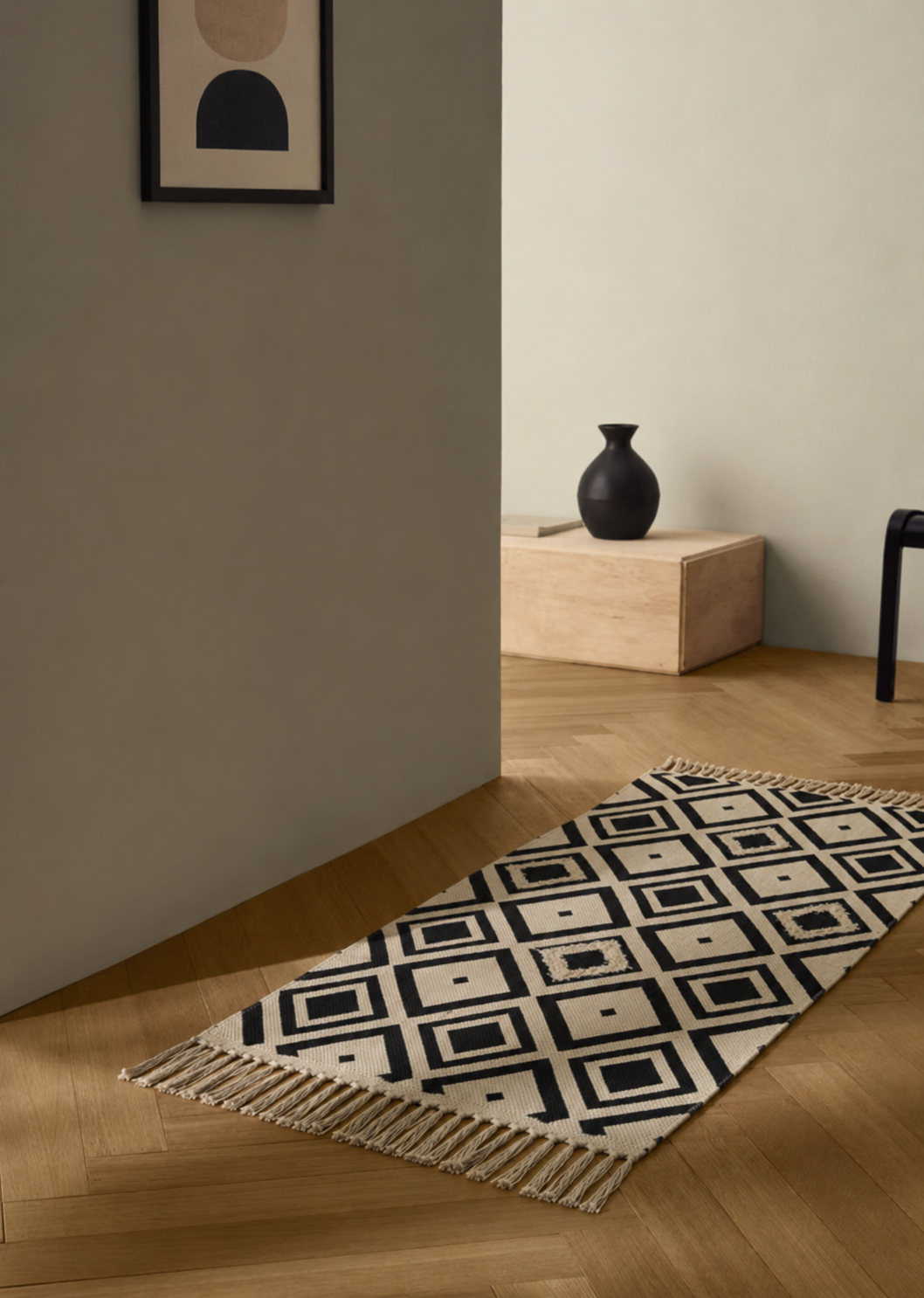 Rosetto Beige Cotton Rug