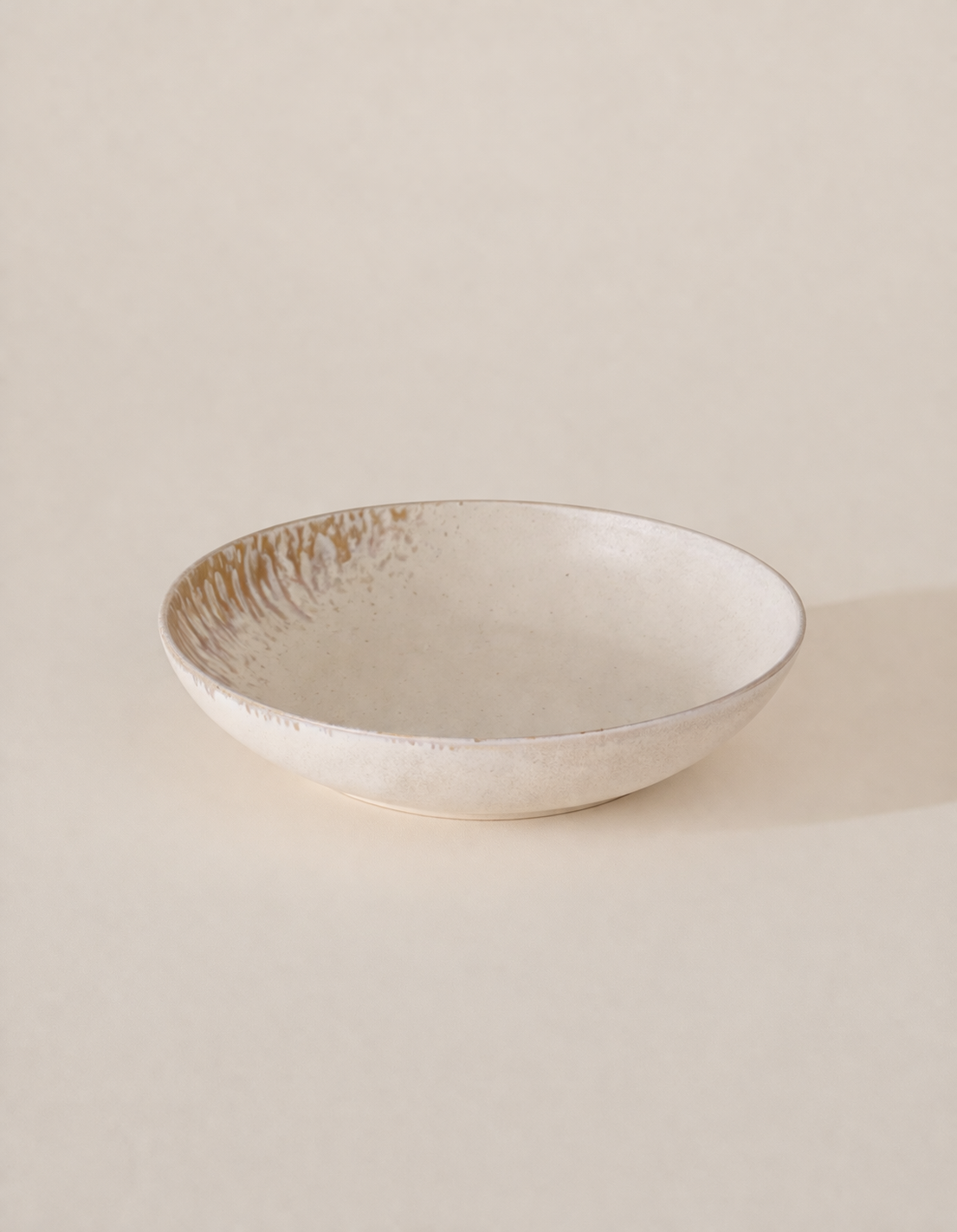 Plato hondo gres clauvelia envejecido
