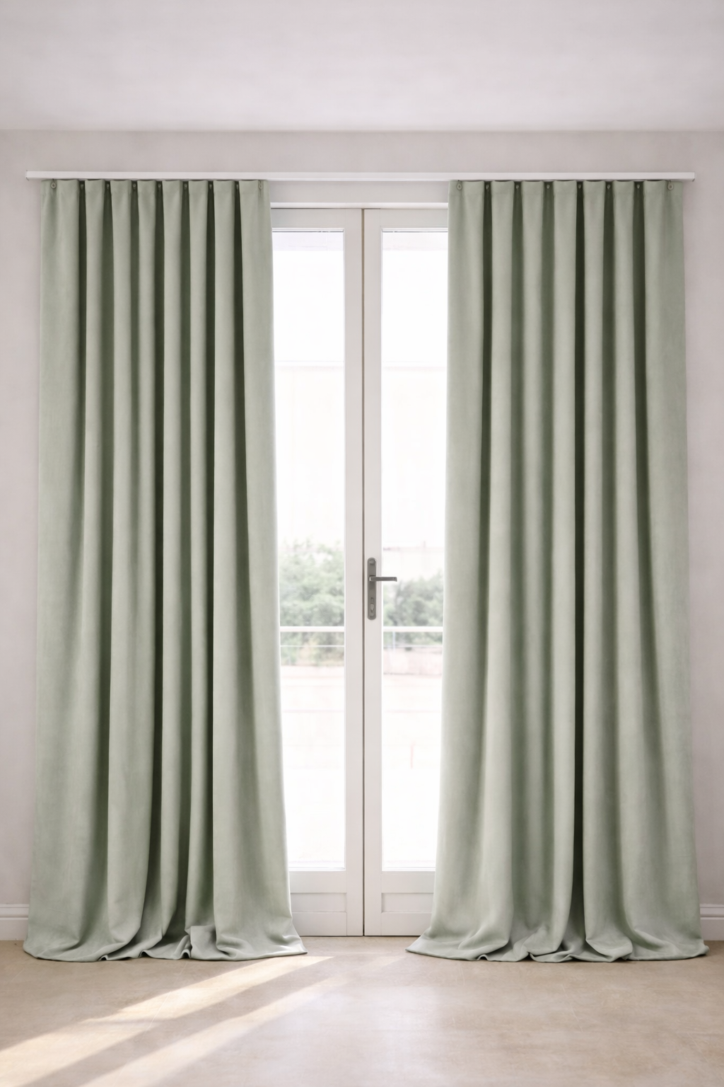 Tenda a onde perfette in verde secco
