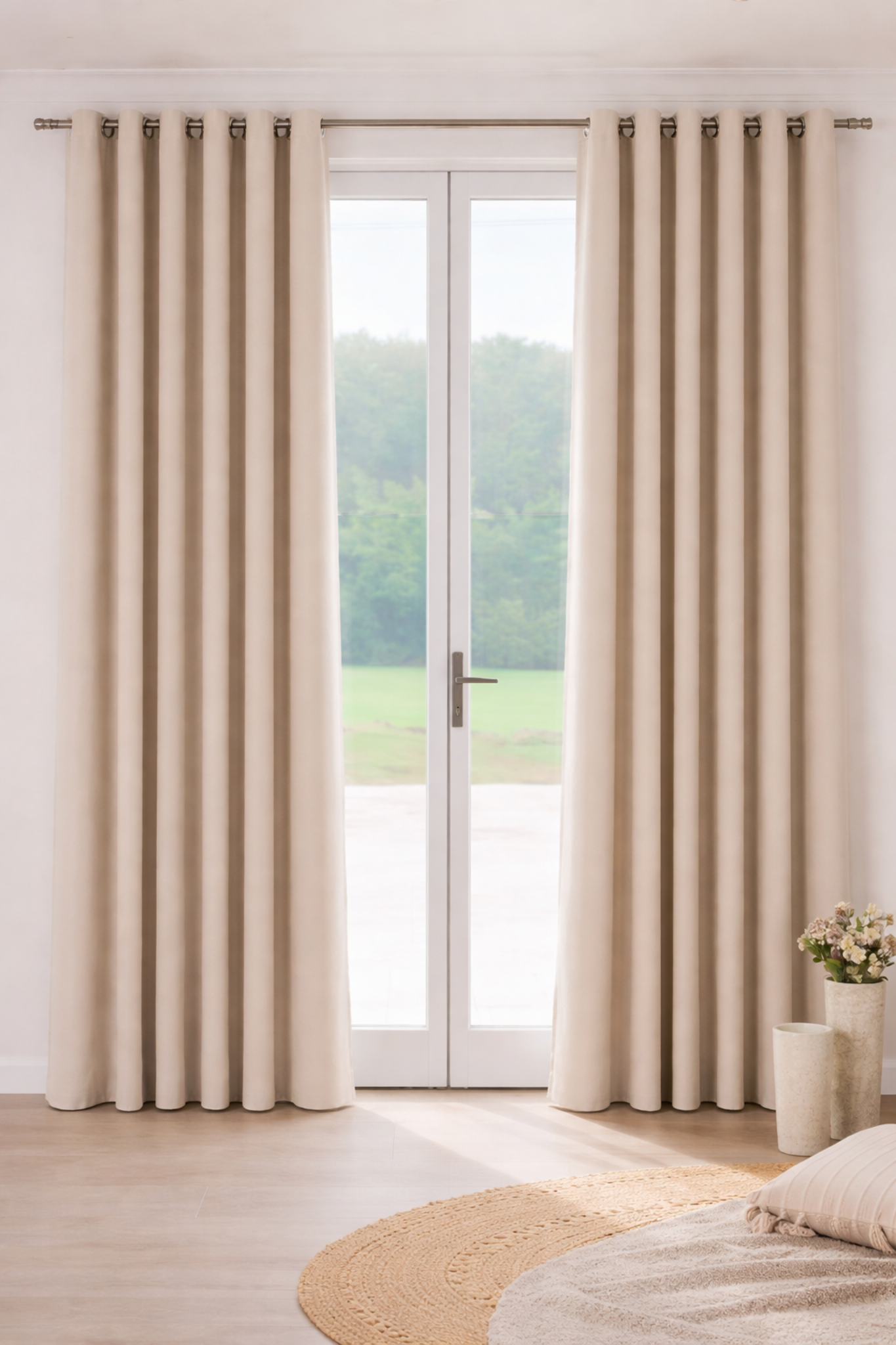 Cortina Ollao Blackout Olvera Crema