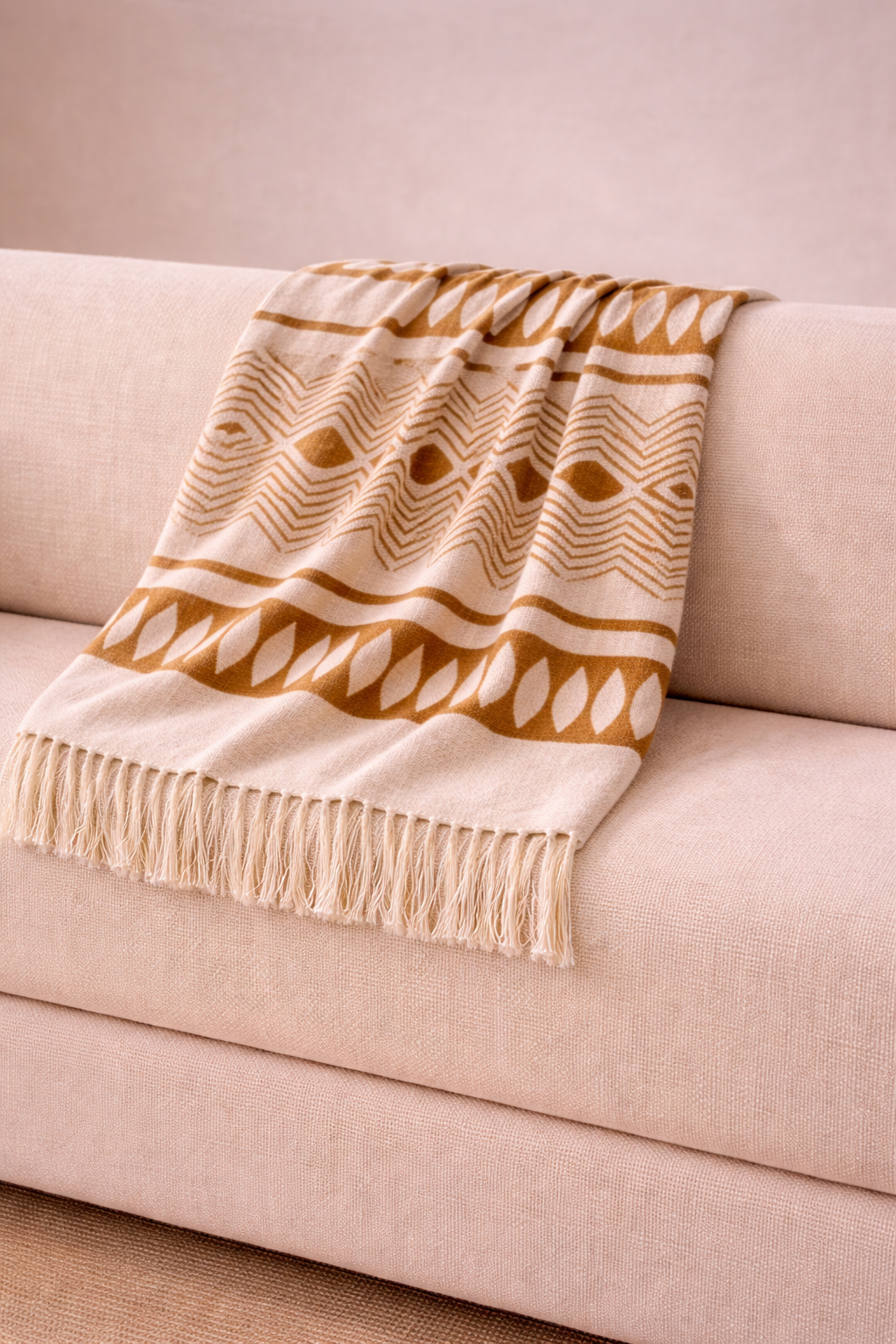 Plaid Algodón Fauno Ocre