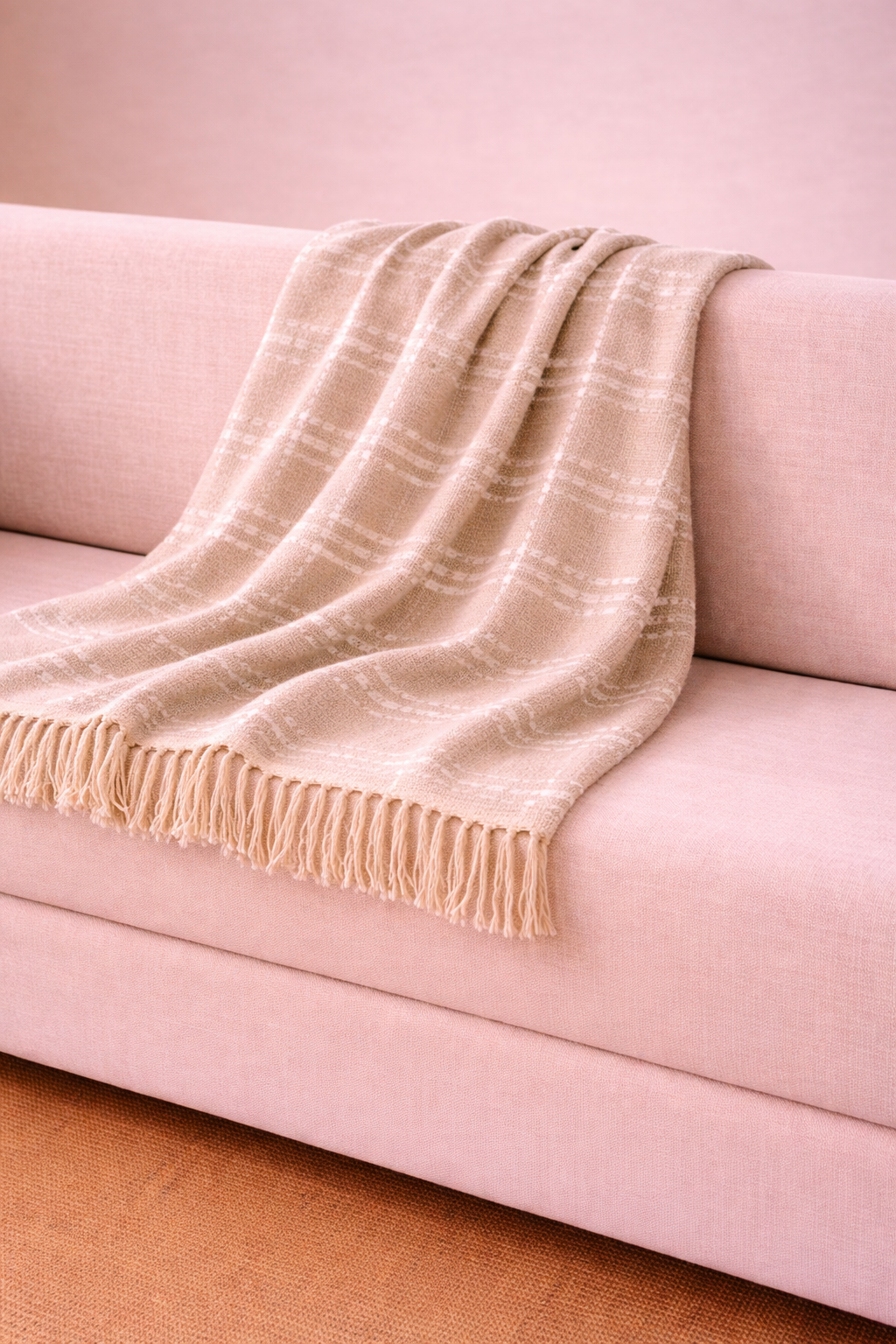 Plaid Algodón Marani Topo