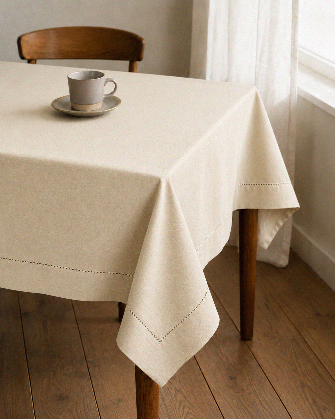 Mantel algodón orgánico beige