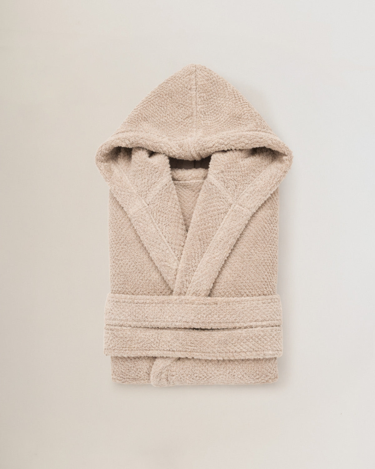 Albornoz capucha chenilla topo (450 gr/m²)