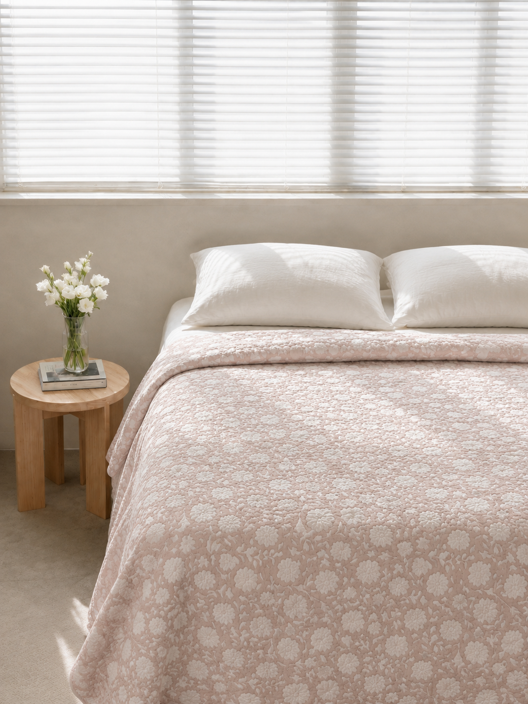 Couette Seersucker Mozarabe Rose Keike